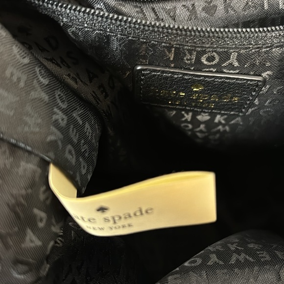 Kate Spade black leather drawstring backpack - Picture 6 of 9